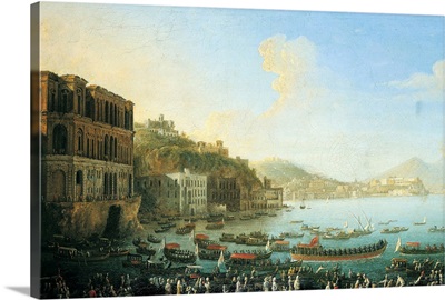 Gulf of Naples with Royal Boats and Galleys, 18th c.