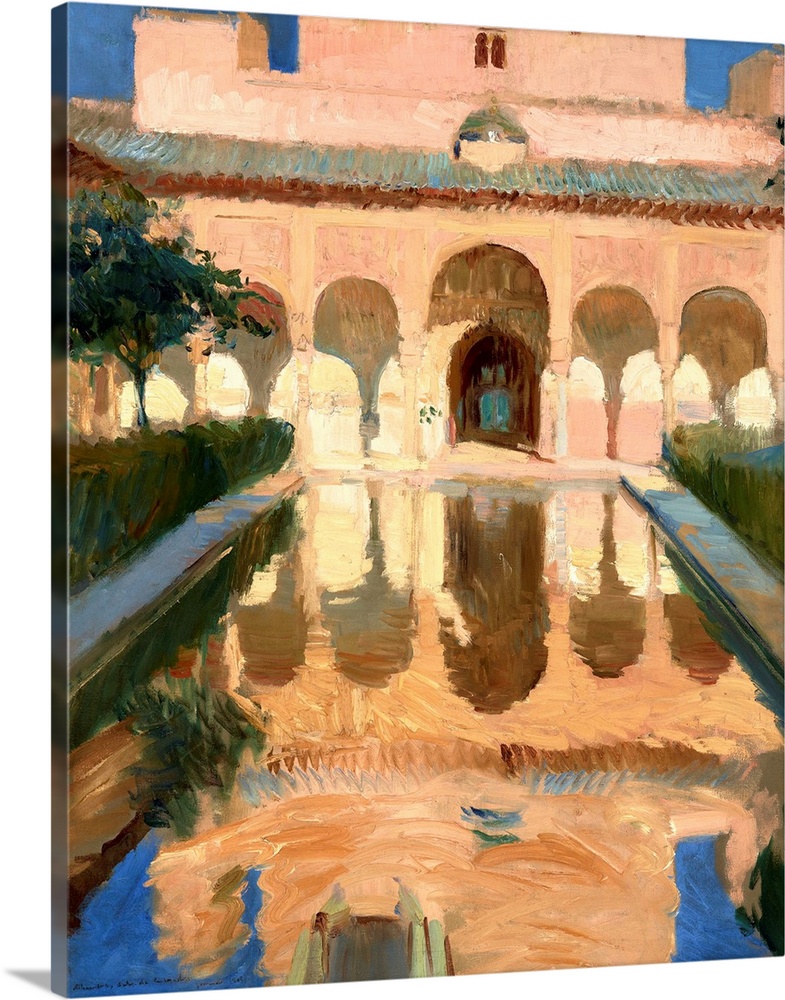 Hall of the Ambassadors, Alhambra, Granada, by Joaquin Sorolla y Bastida, 1910, Spanish painting, oil on canvas. Sorolla p...