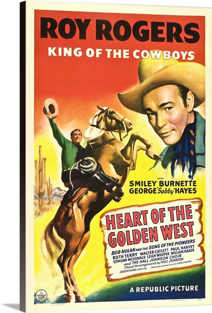 Heart Of The Golden West - Vintage Movie Poster