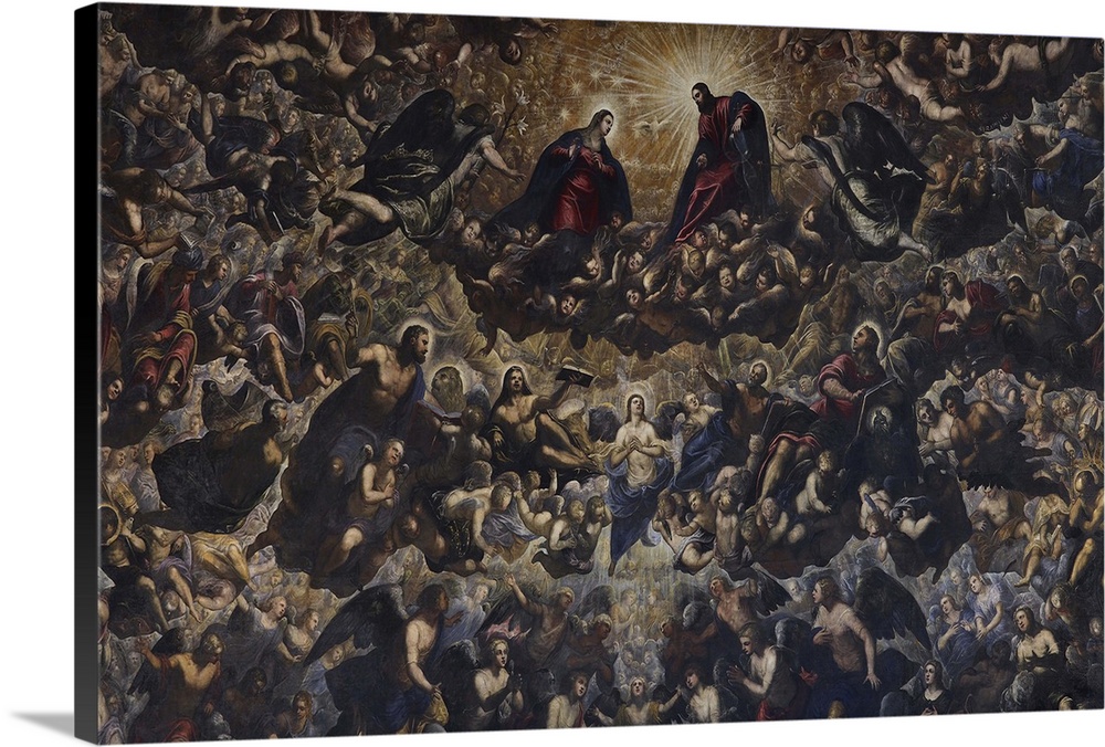 Heaven, by Jacopo Robusti known as Tintoretto, 1588 - 1592 about, 16th Century, oil on canvas, cm 700 x 2200 - Italy, Vene...