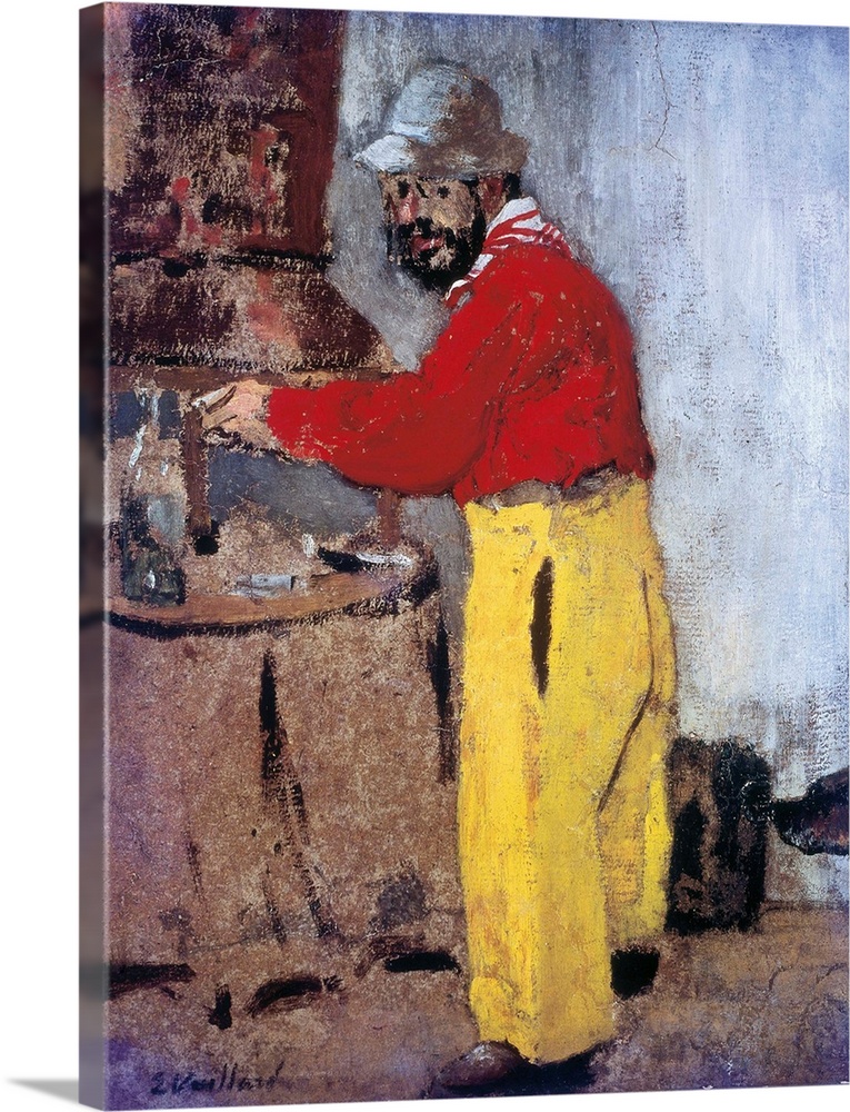 VUILLARD, Edouard (1868-1940). Henri de Toulouse-Lautrec? Villeneuve-sur-Yonne chez les Natanson. 1898. Symbolism. Les Nab...