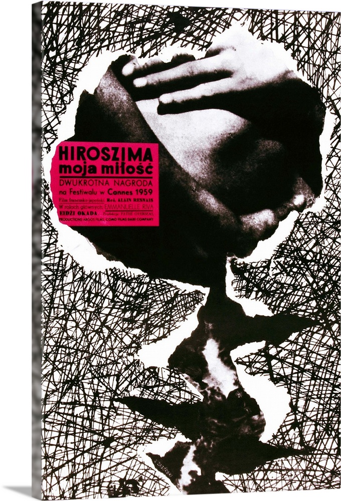 Hiroshima Mon Amour, (aka Hiroszima Moja Milosc), Polish Poster, 1959.