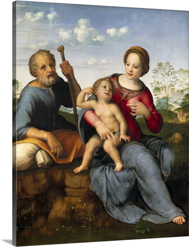 Franciabigio, Francesco Di Cristofano, called (1482-1525). Holy Family (Sacra Famiglia). ca. 1502. Renaissance art. Cinque...