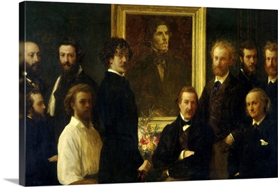 Homage to Delacroix, French Artists and Critics, 1864, Henri Fantin Latour