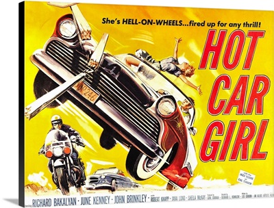Hot Car Girl - Vintage Movie Poster