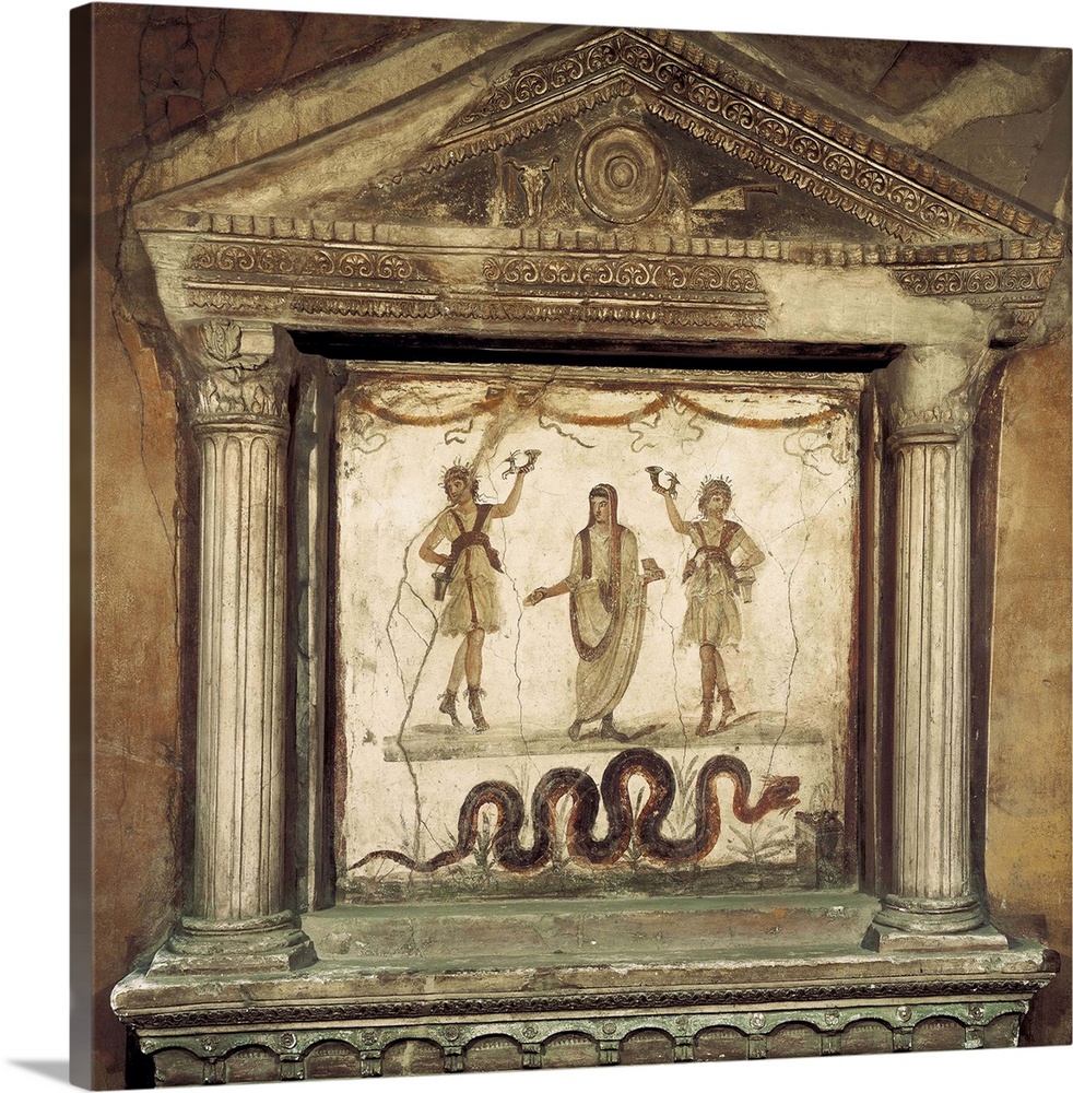 Household shrine, Roman art