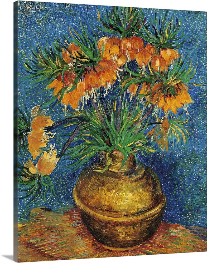 Imperial Crown Fritilaria in a Copper Vase, by Vincent Van ...