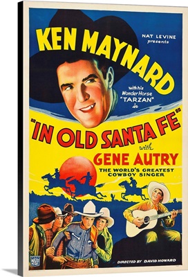 In Old Santa Fe - Vintage Movie Poster
