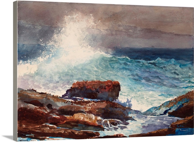 Tide, Scarboro, Maine, by Winslow Homer, 1883, American