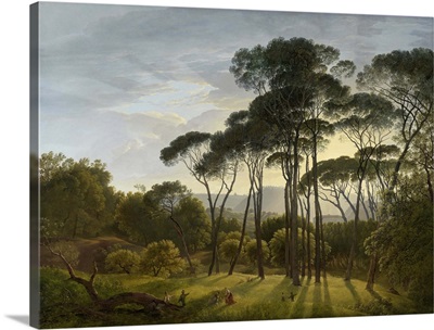 Italian Landscape with Umbrella Pines, 1805, Dutch painting, oil on canvas