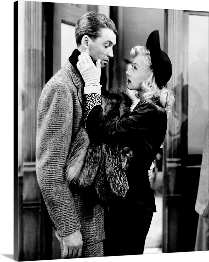 IT'S A WONDERFUL LIFE, from left: James Stewart, Gloria Grahame, 1946.
