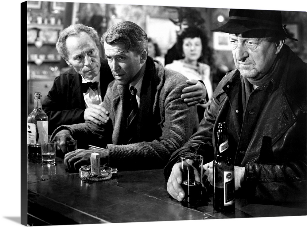 It's A Wonderful Life, James Stewart, Stanley Andrews, 1946 Wall