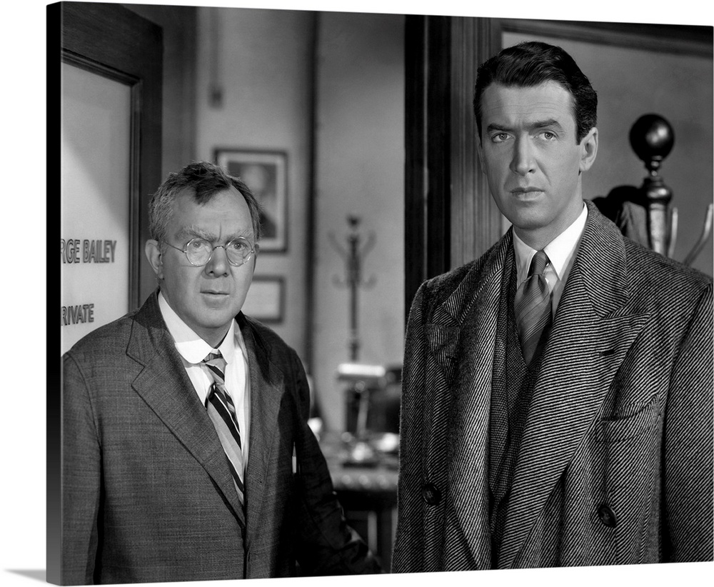 Jimmy Stewart and Thomas Mitchell in “It's a Wonderful Life” (1946