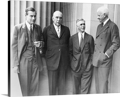 J.P. Morgan Jr. with a few of his partners