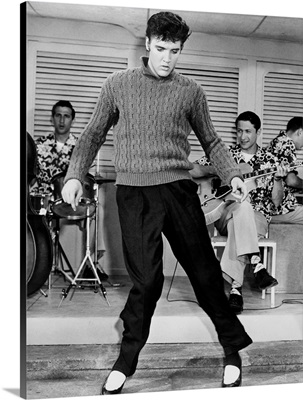 Jailhouse Rock, Elvis Presley (Front), Rear From Left: D.J. Fontana, Scotty Moore, 1957