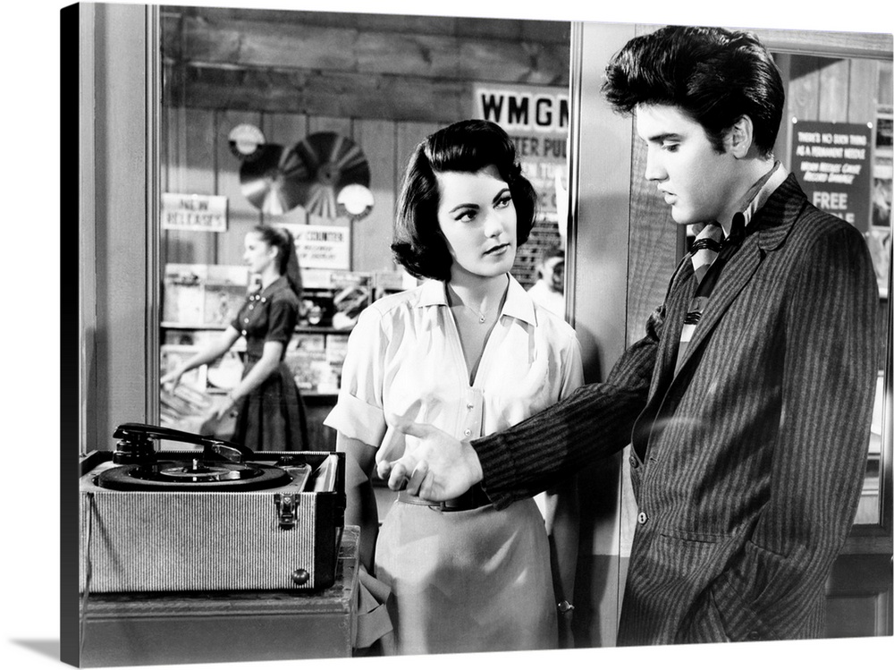 JAILHOUSE ROCK, from left, Judy Tyler, Elvis Presley, 1957.