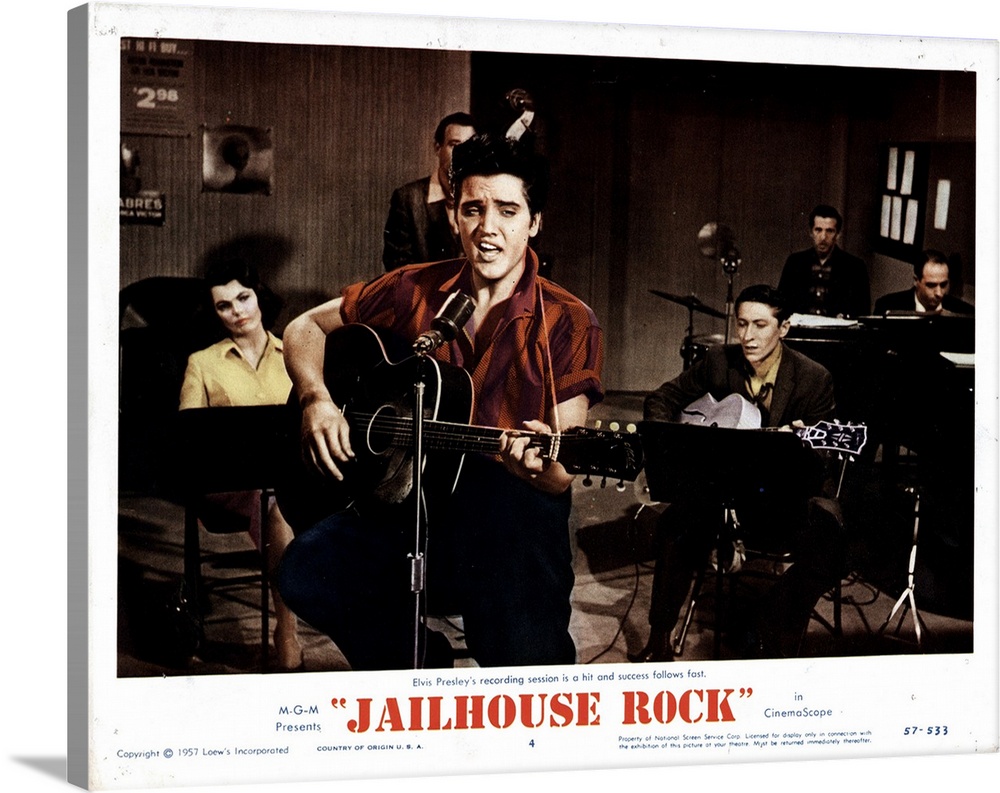 Jailhouse Rock, From Left, Judy Tyler, Elvis Presley, 1957.