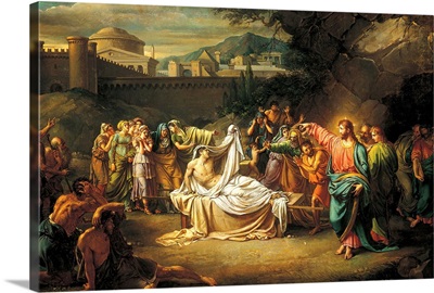 Jesus Christ Raises from the Dead, by Jean-Baptiste Wicar, 1806-1816. Rome, Italy