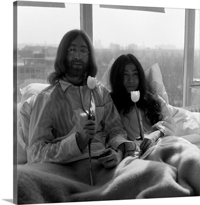 John Lennon And His Wife Yoko Ono Are Having A Weeks Love, Amsterdam, March 1969