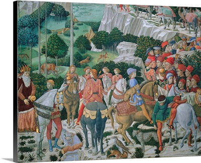 Journey of the Magi, by Benozzo Gozzoli, 1459-60. Palazzo Medici-Riccardi, Florence