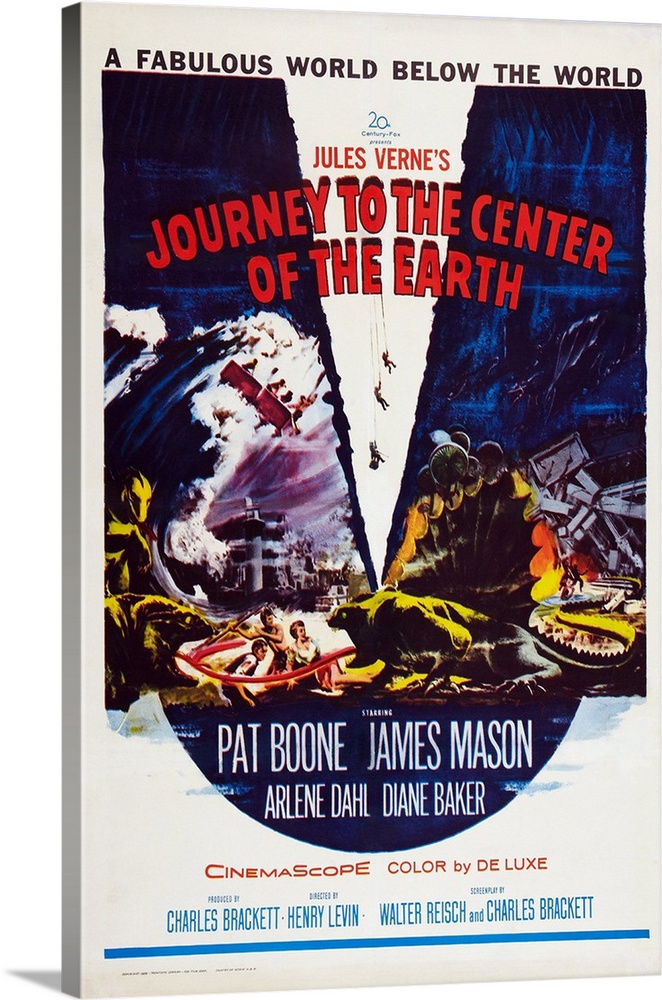 Journey To The Center Of The Earth, US Poster Art, 1959.