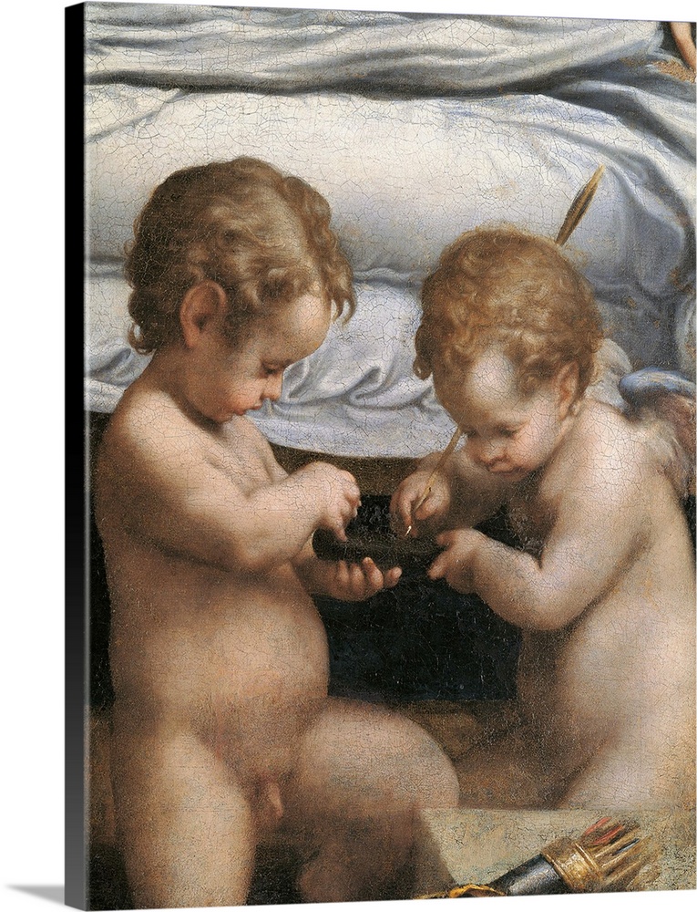 Jupiter and Dana, by Antonio Allegri known as Correggio, 1531 - 1532 about, 16th Century, oil on canvas, cm 161 x 193 - It...