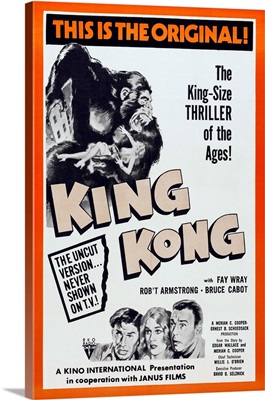 King Kong, Bottom From Left: Bruce Cabot, Fay Wray, Robert Armstrong, 1933