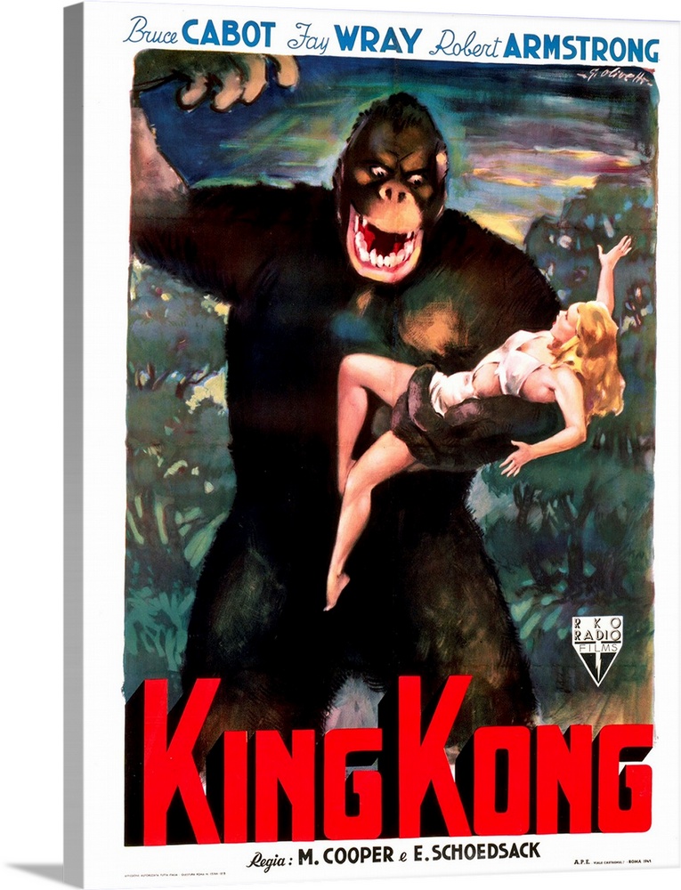 King Kong, Italian Poster Art, 1933.