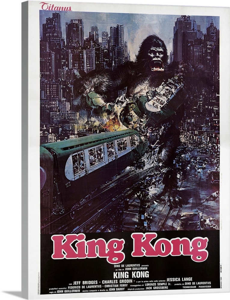 King Kong, Italian Poster Art, 1976.