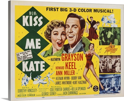 Kiss Me Kate, Kathryn Grayson, Howard Keel, Ann Miller, 1953