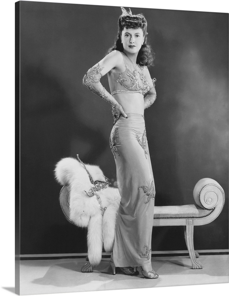 Lady Of Burlesque, Barbara Stanwyck - Vintage Publicity Photo, 1943