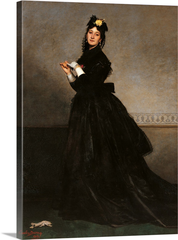 Lady with a Glove (Mrs Carolus Duran, known as Pauline Croizette), by Durand Charles Emile Auguste known as Carolus-Duran,...