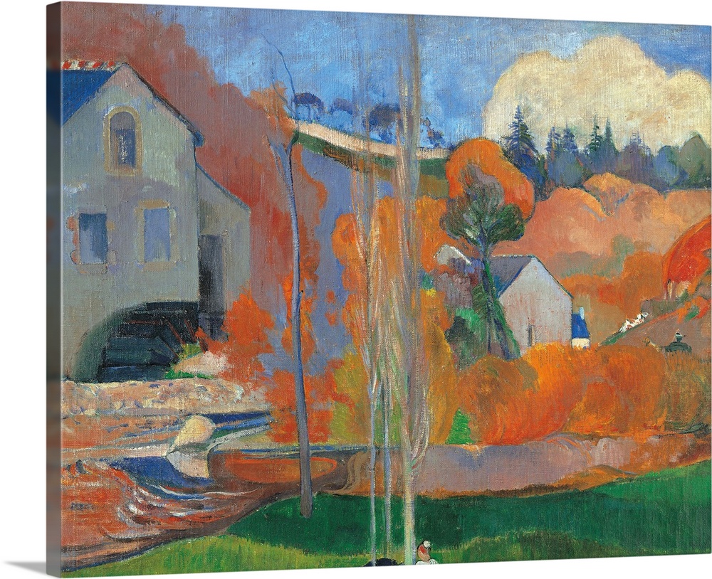 Landscape in Brittany The David Mill, by Paul Gauguin, 1894, 19th Century, oil on canvas, cm 73 x 92 - France, Ile de Fran...