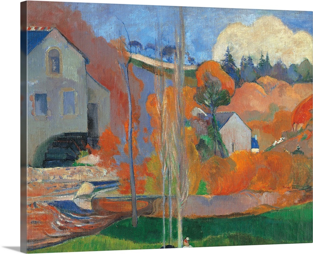 Landscape in Brittany The David Mill, by Paul Gauguin, 1894. Musee d ...