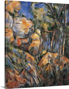 Landscape Rocks Above the Caves at Chateau Noir, by Paul Cezanne, ca. 1904 image thumbnail