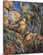 image thumbnail of Landscape Rocks above the Caves at Chteau Noir, by Paul Czanne, 1904 about, 20th Century, oil on canvas, cm 65 x 54 - Fran...