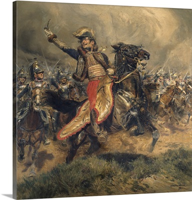 Last Charge of the General Lassalle, Battle of Wagram, July 6, 1809, By Edouard Detaille