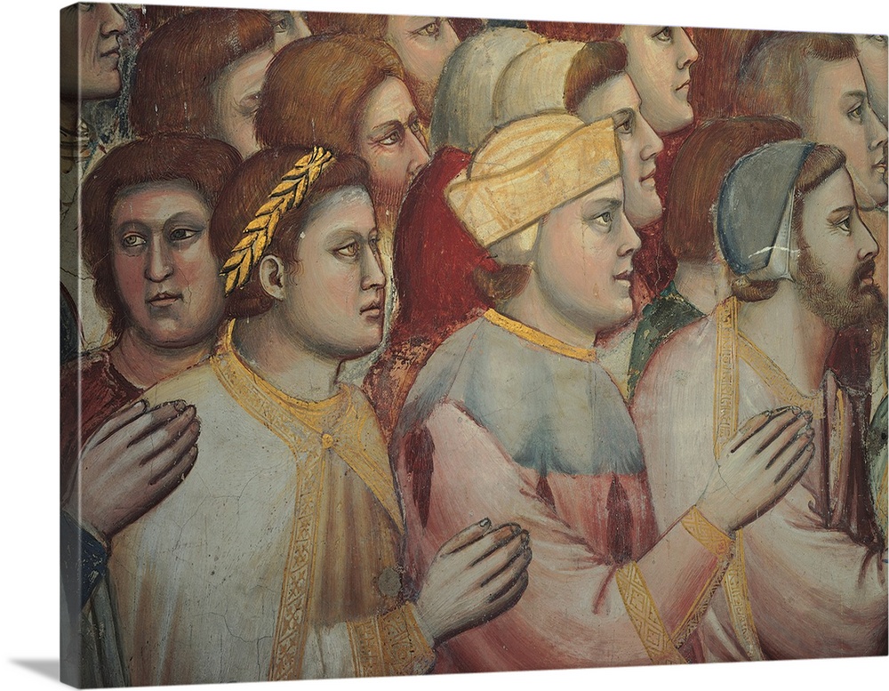 The Last Judgement, by Giotto, 1303 - 1305 about, 14th Century, fresco, cm 1000 x 840 - Italy, Veneto, Padua, Scrovegni Ch...