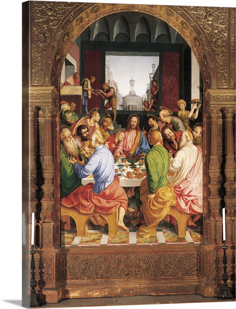 Last Supper, by Gaudenzio Ferrari, 1541 - 1543, 16th Century, oil on panel, cm 330 x 232 - Italy, Lombardy, Milan, Santa M...