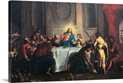 Last Supper, by Nicola Grassi, 18th c. Syracuse, Italy