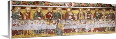 Last Supper, by Unknown Artist, 15th c. San Polo in Piave, Treviso, Italy