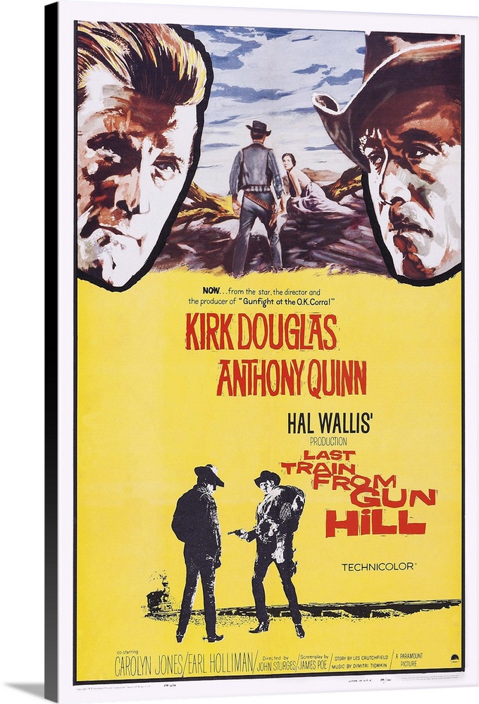 Retro poster artwork for the film Last Train From Gun Hill.