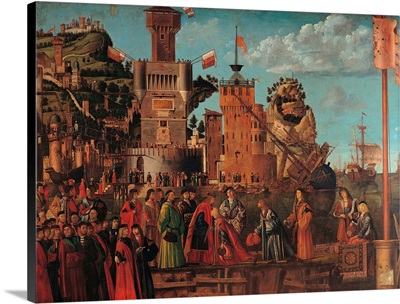 Legend of St. Ursula. Meeting and Departure of the Betrothed, by Vittore Carpaccio, 1495
