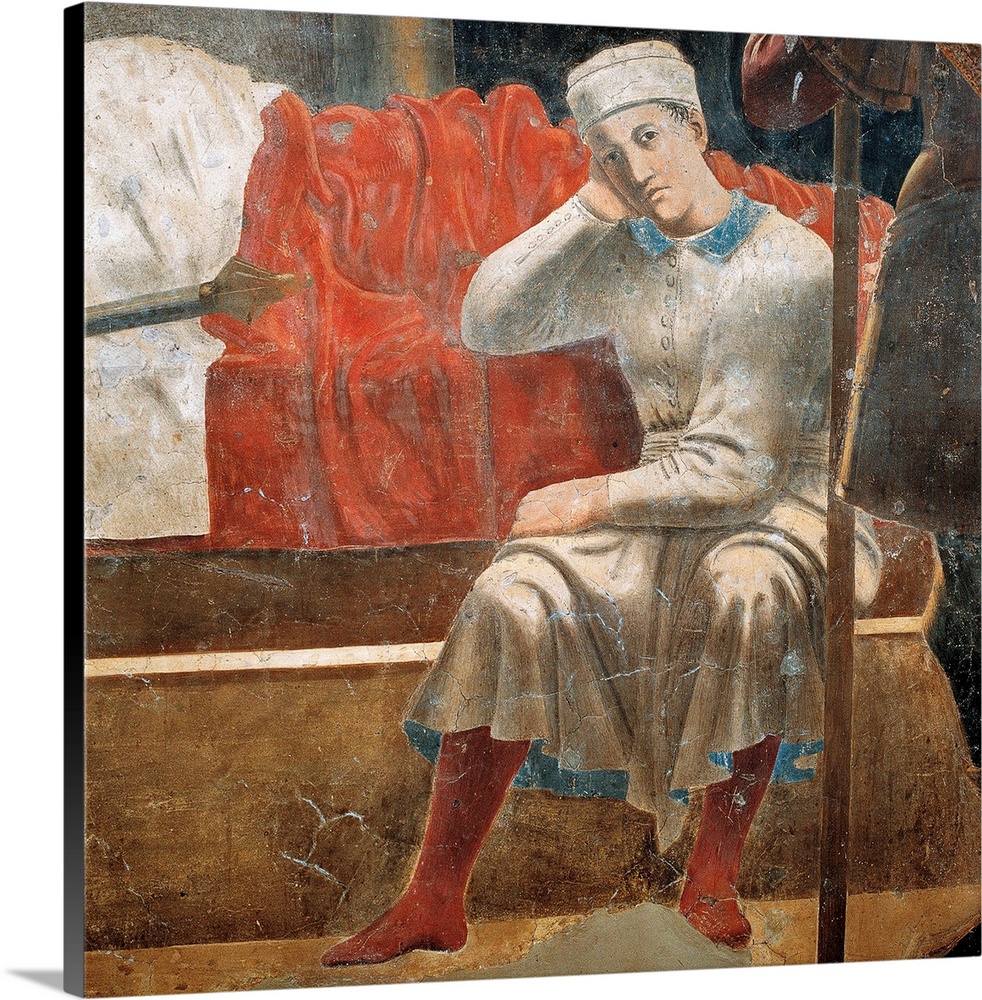 Legend of the Cross Dream of Constantine, by Pietro di Benedetto dei Franceschi known as Piero della Francesca, 1452 - 146...