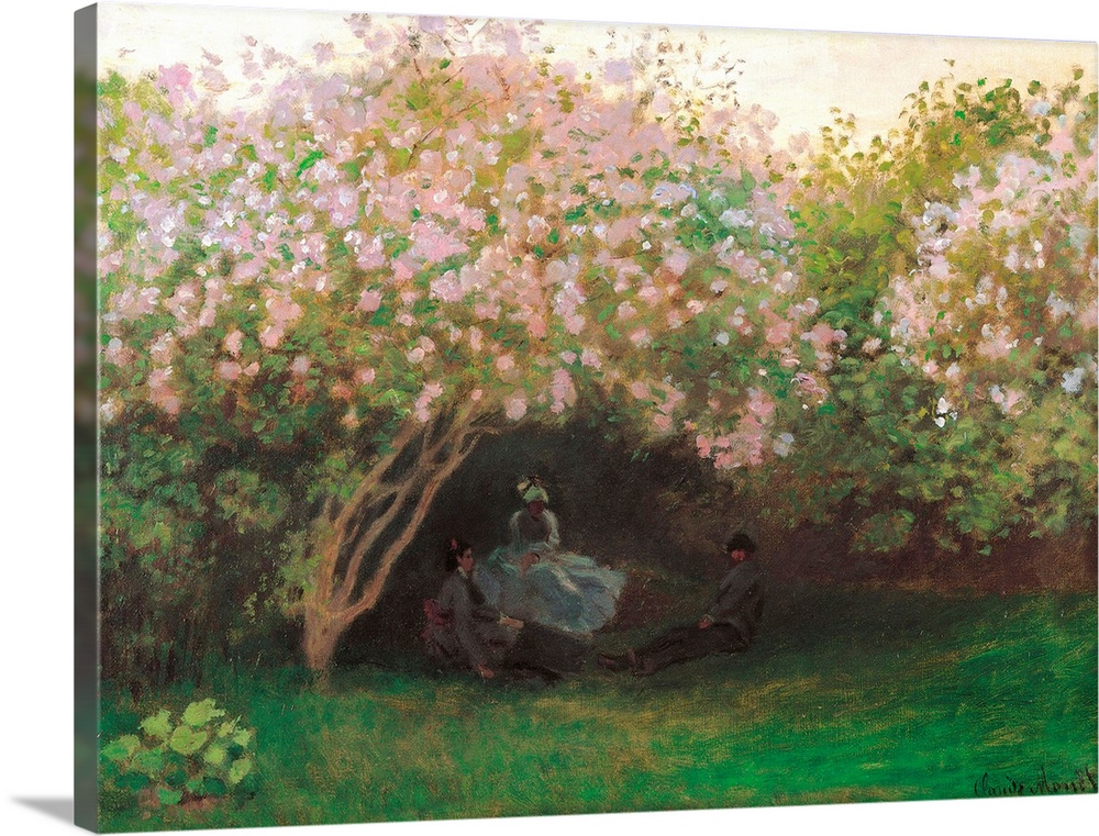 Lilacs. Grey Weather, by Claude Monet, 1872 - 1873, 19th Century, oil on canvas, cm 50 x 65,5 - France, Ile de France, Par...