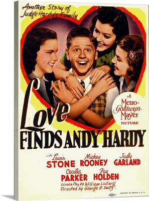 Love Finds Andy Hardy - Vintage Movie Poster