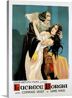 Lucrezia Borgia, French Poster, Conrad Veidt, Liane Haid, 1922