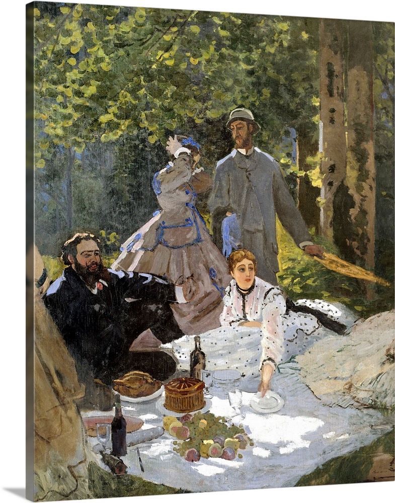 3715, Claude Monet, French School. Luncheon on the Grass. 1865. Oil on canvas, 2.17 x 2.48 m. Paris, musee d'Orsay. C3715,...