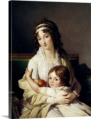 Madame Boyer Fonfrede and her Son Henri, 1796, By Francois Andre Vincent, Louvre Museum