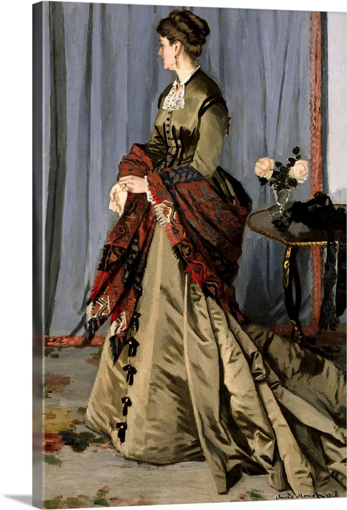 MONET, Claude (1840-1926). Madame Louis Joachim Gaudibert. 1868. Born Marguerite Marcel (1846-1877), wife of a businessman...